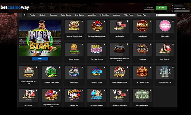 Betway Casino Games