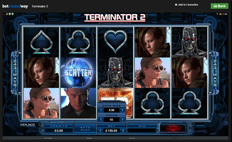 Betway Casino Terminator 2 Spins