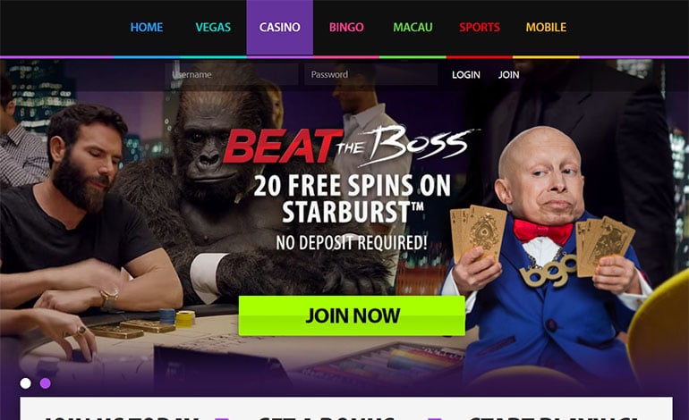 Bgo Casino Tablet Home Page
