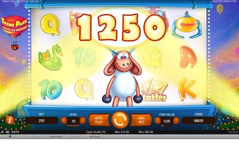 Party Casino Theme Park Game