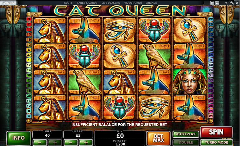 Betfair Cat Queen Spins