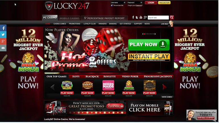 Lucky247 Casino Big Jackpot